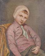 Emile Bernard sitting boy France oil painting artist